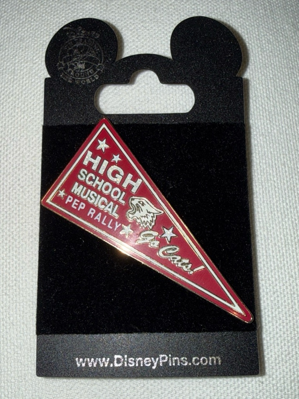 Disney Pin 2007 High School Musical Pep Rally Pennant Pin Go Cats!
